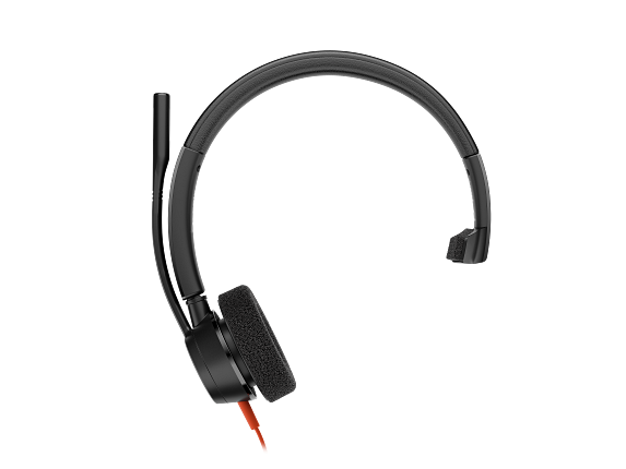 Poly Blackwire 3315 Monaural Microsoft Teams Certified USB-C Headset +3.5mm Plug +USB-C/A Adapter