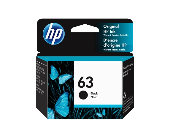 HP 63, (F6U62AN) Black Original Ink Cartridge HP 63, (F6U62AN) Black Original Ink Cartridge