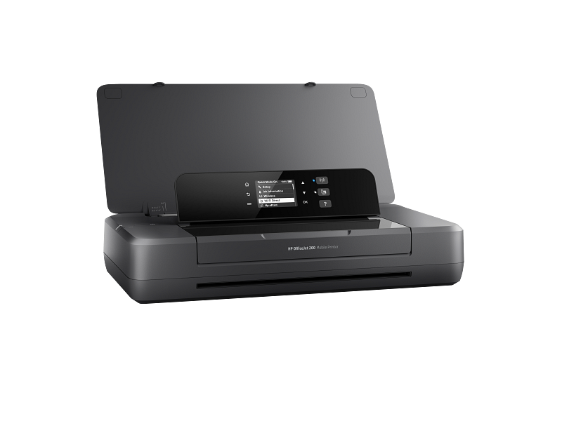 HP OfficeJet 200 Mobile Printer, Right facing, open, no output