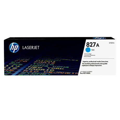 HP 827A CF301A eredeti ciánkék toner / festékkazetta Color LaserJet M880z (32000 old.)