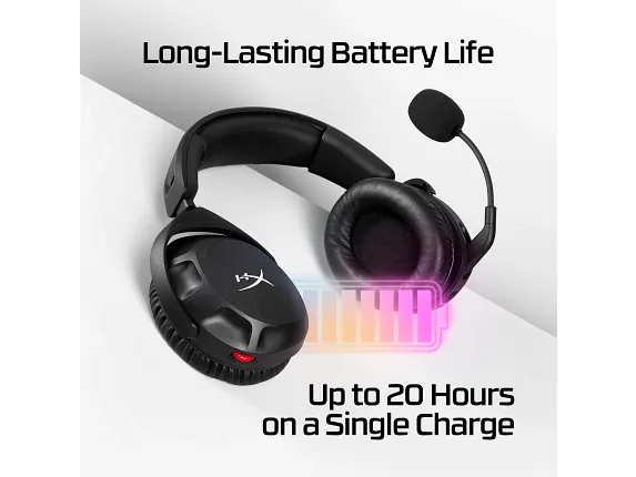 Series 13 of 15 HyperX Gaming Headsets, HyperX Cloud Stinger 2 Wireless - Gaming Headset - Black
