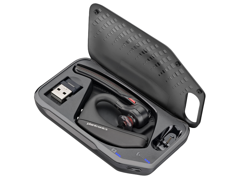 Poly Voyager 5200 UC Charge Case open - left