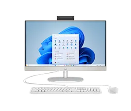 HP All-in-One Desktop Next Gen AI 24-ct2055m PC, Windows 11 Home, 23.8", AMD Ryzen™ AI 5, 16GB RAM, 512GB SSD, FHD, Shell white