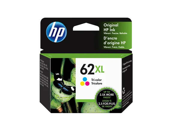 HP® 62XL High Yield Tri-color Original Ink Cartridge