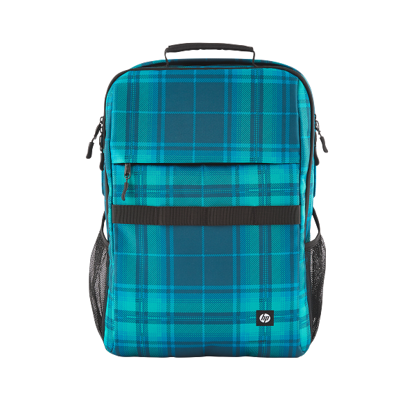 HP Campus XL Tartan Plaid Backpack Front White