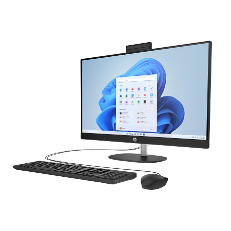 HP 27-cr0008nn AIO AY7P7EA 27" CI3/N300-2.4GHz 8GB 512GB W11H fekete nem érintőképernyős multifunkciós számítógép / PC