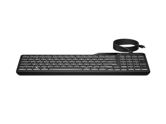 HP 400 Backlit Wired Keyboard