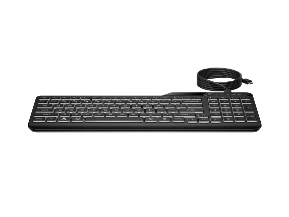 HP 400 Backlit Wired Keyboard