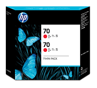 HP 70 2-pack 130-ml Red DesignJet Ink Cartridges