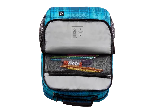 Series 2 of 8 Bags, HP Campus XL Tartan Plaid Backpack