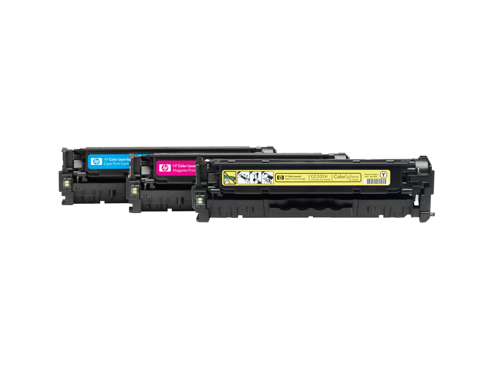Cartucho de tóner original LaserJet HP 304A amarillo, ~2.800 páginas, CC532A - Imagen 1 de 7