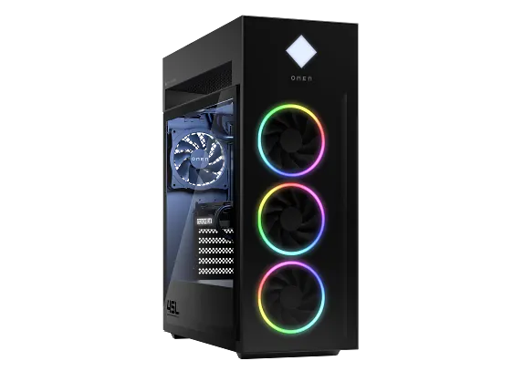 OMEN by HP 45L Gaming Desktop GT22-3090, Windows 11 Pro, Intel® Core™ Ultra 9, 64GB RAM, 2TB SSD, NVIDIA® GeForce RTX™ 5090, Black