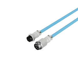 HyperX USB-C Coiled Cable Light Blue-White