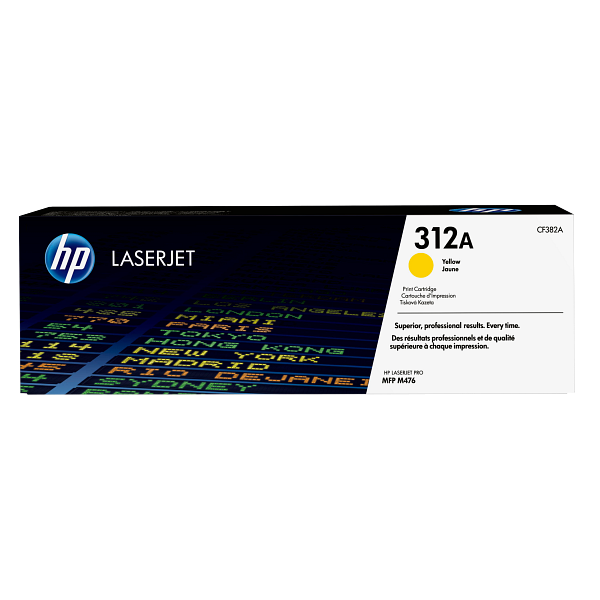 HP LaserJet 312A Yellow Print Cartridge EMEA, center facing