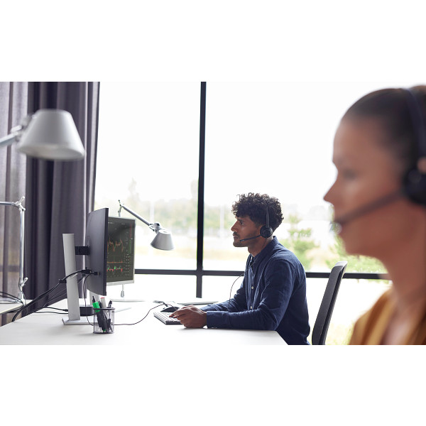 Poly EncorePro 300 Series Headset Lifestyle