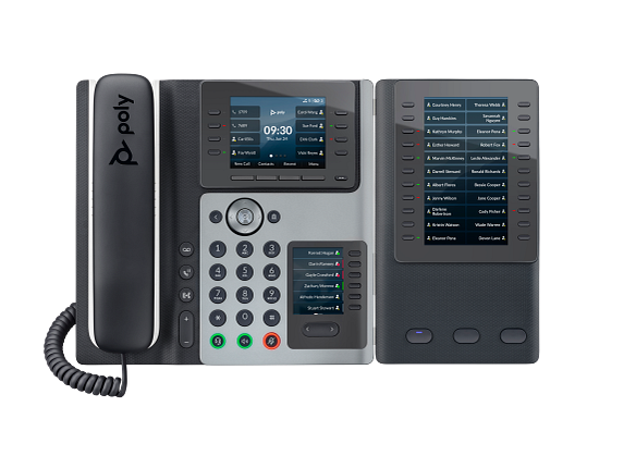 Poly Edge E400 IP Phone and PoE-enabled