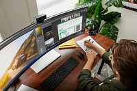 HP E45c G5 DQHD Curved Monitor