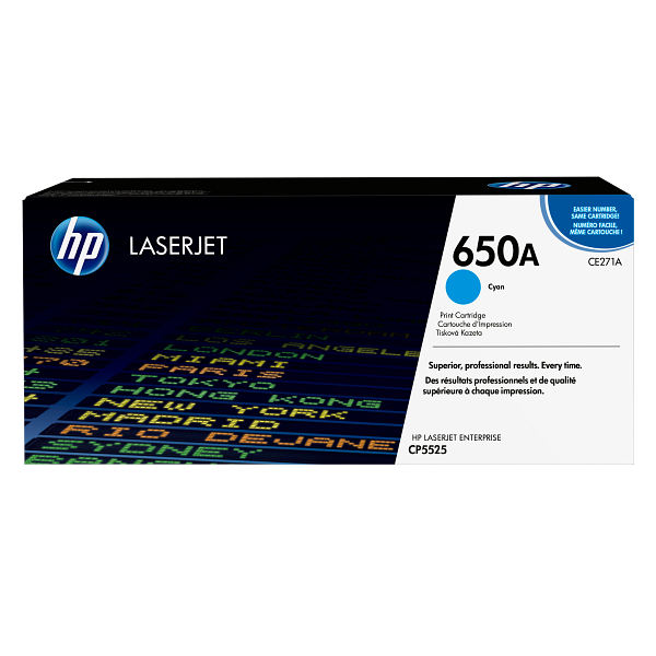 HP LaserJet 650A Cyan Print Cartridge
