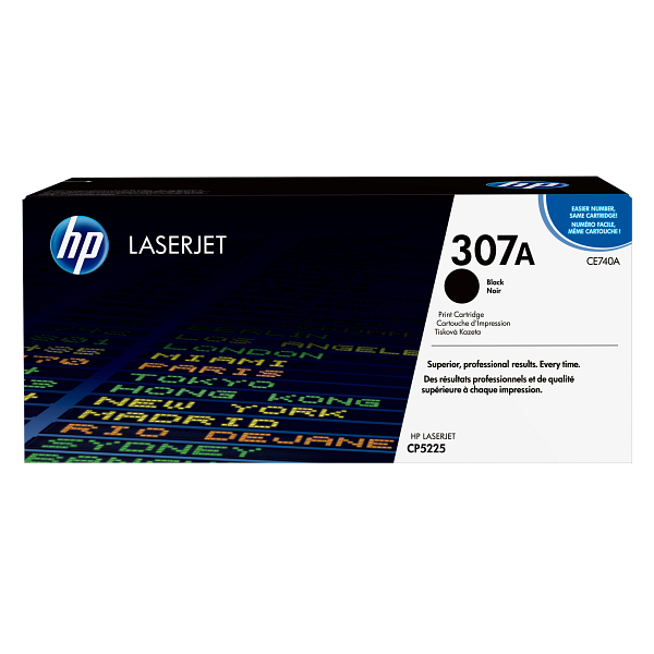 HP LaserJet 307A Black Print Cartridge EMEA, center facing