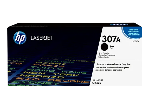 HP® 307A Black LaserJet Toner Cartridge (CE740A) HP® 307A Black LaserJet Toner Cartridge (CE740A)