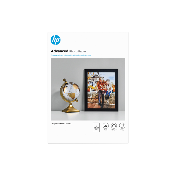 HP Advanced Photo Paper, Glossy, FSC, A4 size, 25 shts, Q5456A Q5456-00009