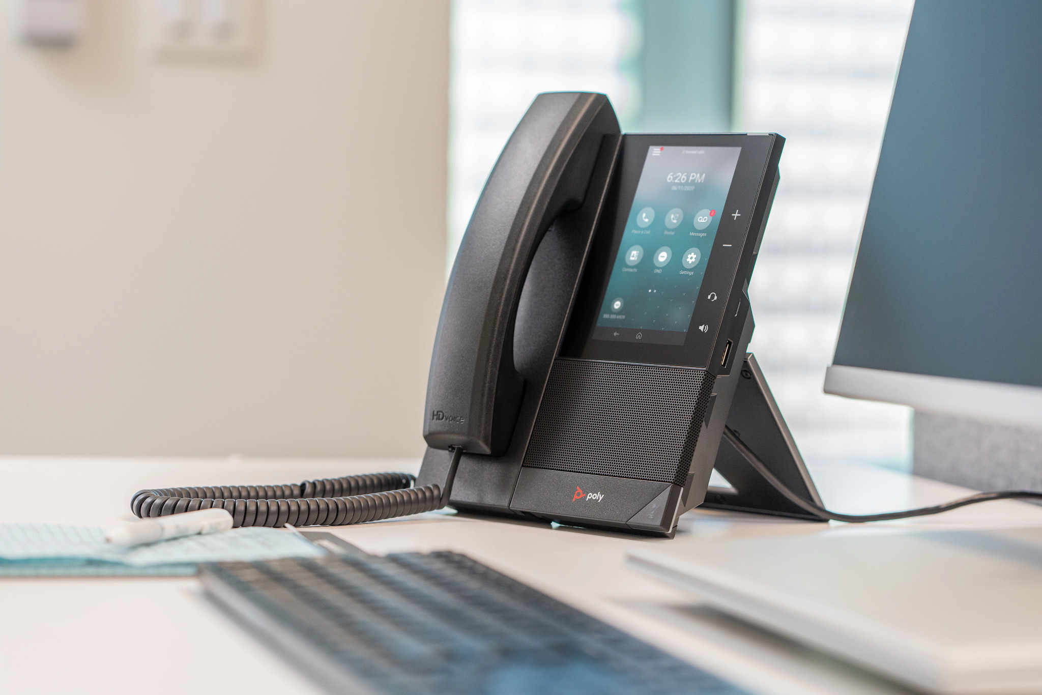 Poly CCX 505 Business Media Phone for Microsoft Teams and PoE