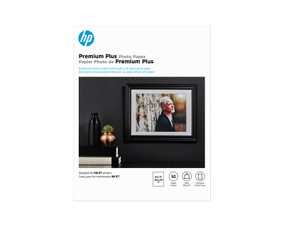 HP Premium Plus Photo Paper, Satin, 80 lb, 8.5 x 11 in. (216 x 279 mm), 50 sheets