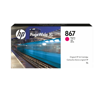 HP 867 1-liter Magenta PageWide XL Ink Cartridge