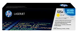 HP 125A Yellow Original LaserJet Toner Cartridge, CB542A