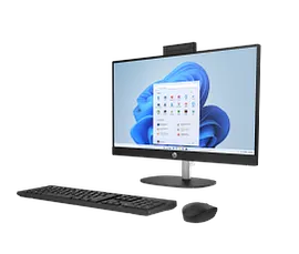 HP All-in-One 24-cr0055m PC, Windows 11 Home, 23.8", AMD Ryzen™ 5, 16GB RAM, 1TB SSD, FHD, Jet black