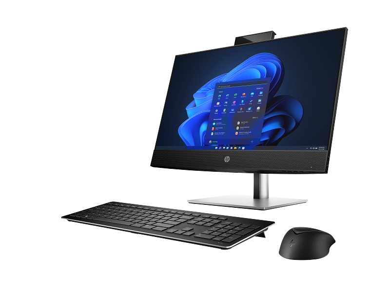 HP ProOne 440 23.8 inch G9 All-in-One Desktop PC JetBlack NT IRcam nonODD Win11 KBM CoreSet Left Fac