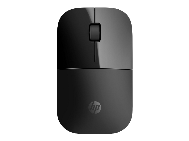 2c16 - HP Wireless Mouse Z3700 Jack Black, matte/glossy finish Catalog, Top View