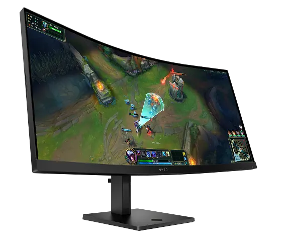 Series 6 of 7 HP Home Monitors, OMEN 34 inch WQHD 180Hz Curved Gaming Monitor - OMEN 34c G2