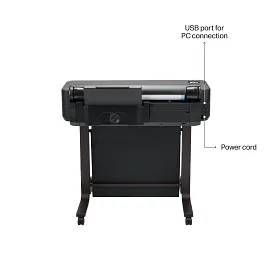 HP DesignJet T650 Large Format 36" Plotter Printer – High-Speed, CAD & Poster Printer with Auto Sheet Feeder, Media Bin & Stand and 2 year warranty