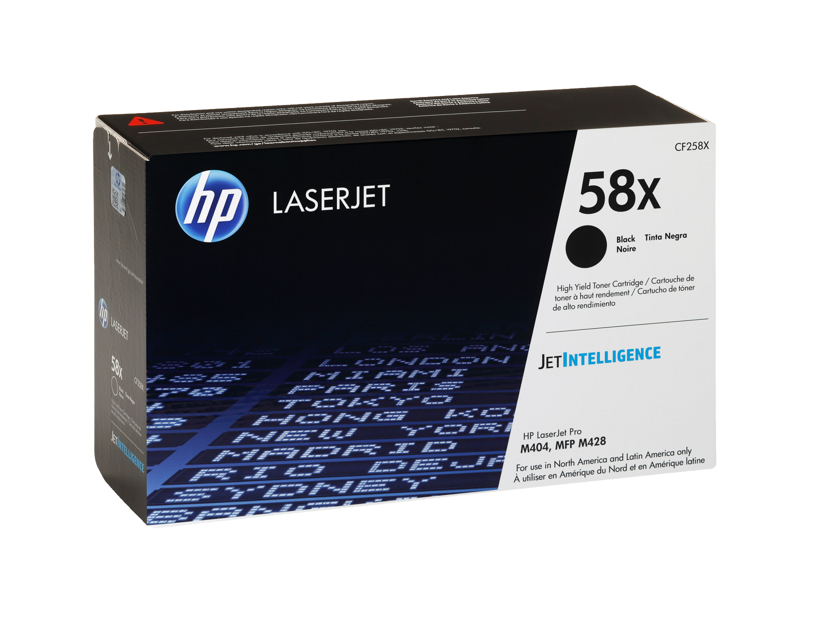 HP 58X Cartouche de toner noir haute capacité originale LaserJet, ~10 000 pages, CF258X - Photo 3/9