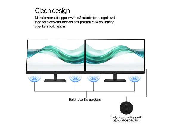 HP Series 3 Pro 21.5 inch FHD Monitor 322ph, цвет: Fhd (1920 X 1080) — фото 8