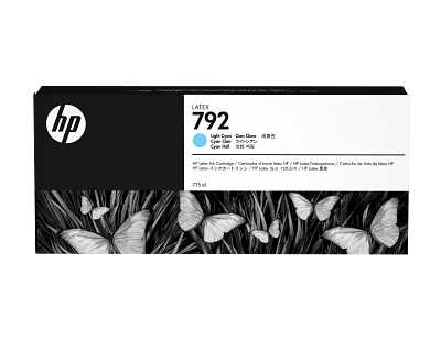HP 792 775-ml Light Cyan Latex Ink Cartridge