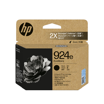 HP 924e EvoMore Black Original Ink Cartridge