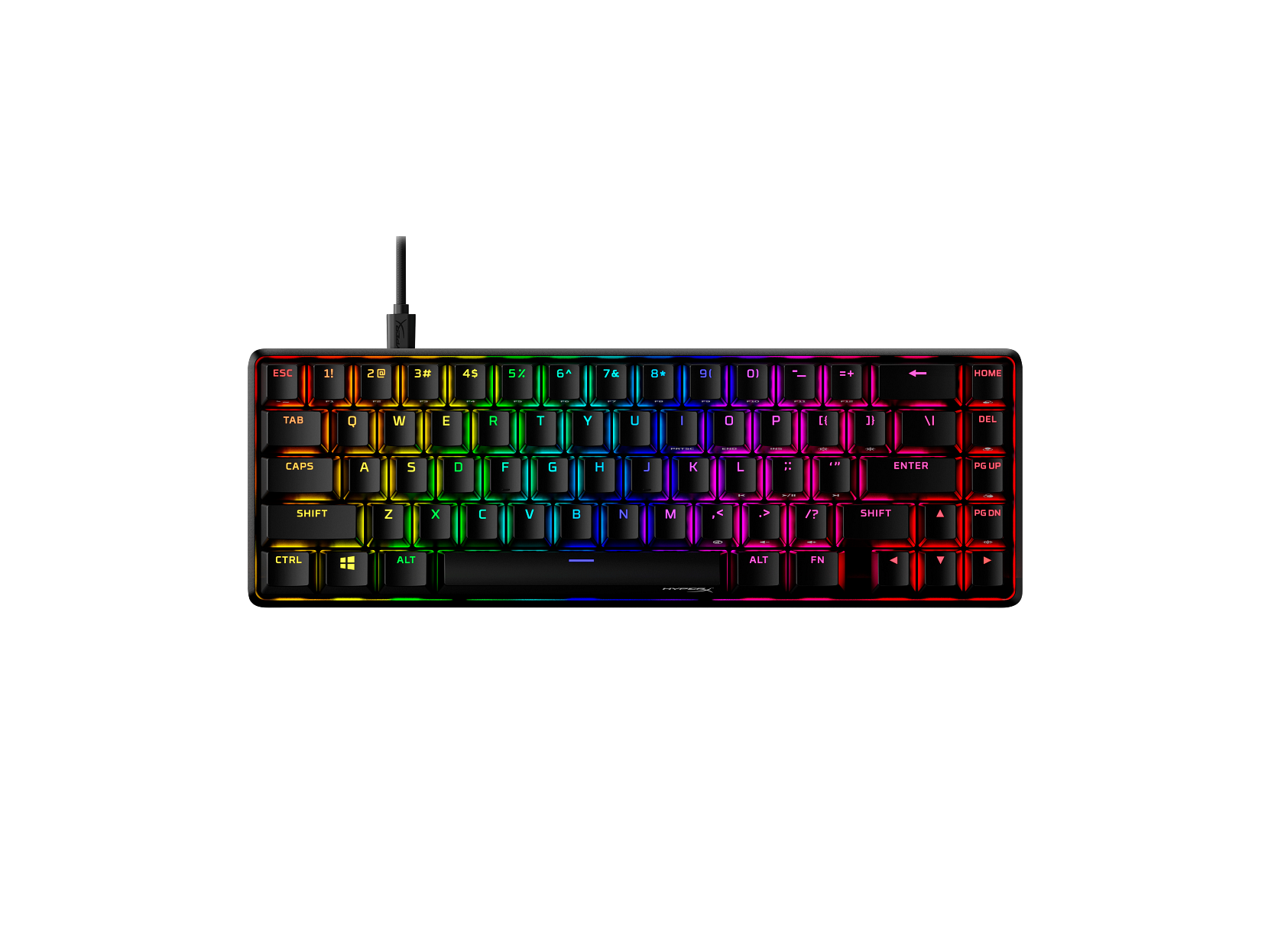 HyperX Alloy Origins 65 - Mechanische Gaming Tastatur - HX Aqua - US Layout - Bild 1 von 10