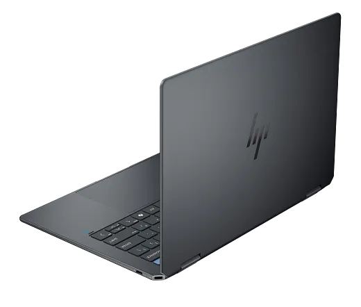 Hp omnibook ultra flip 14-fh0xxx | 14″ 2. 8k oled touch | 32gb ram ssd | 360° ai 2-v-1 | prenosnik 3 Hp omnibook ultra flip 14 zadnji pogled aluminijasto ohišje