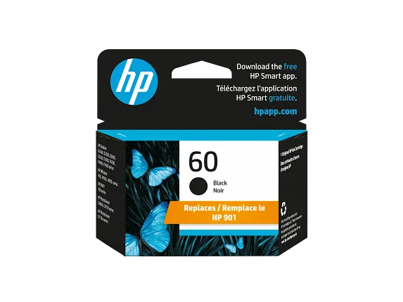 Ink Supplies, HP 60 Black Original Ink Cartridge, CC640WN#140