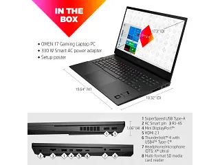 HP Omen 17-ck1020nr, 17.3" QHD 165Hz, I7-12700H, RTX 3070 Ti, 16GB RAM, 512GB SSD