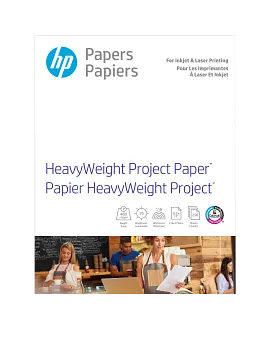 HP HeavyWeight Project Paper, Matte, 40 lb, 8.5 x 11 in. (216 x 279 mm), 250 sheets Z4R14A