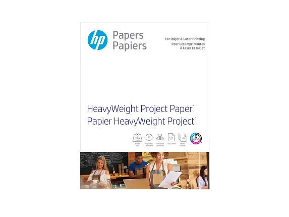 HP HeavyWeight Project Paper, Matte, 40 lb, 8.5 x 11 in. (216 x 279 mm), 250 sheets Z4R14A