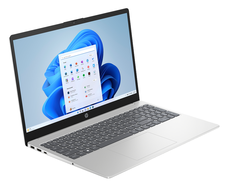 23C1 INTEL OPP HP 15.6 inch Laptop PC FFPlusPlus NaturalSilver NT HDcam nonFPR nonODD BackLit Win11