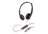 HP 8X228A6 Poly Blackwire 3220 sztereó USB-C headset + USB-C–USB-A-adapter (csomagban)