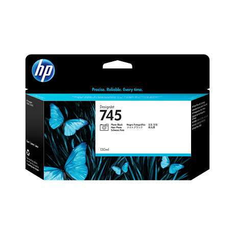 HP 745 fotó fekete tintapatron eredeti F9J98A Z2600 Z5600 130 ml