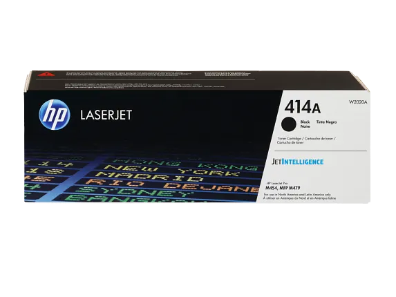 HP 414A Black Original LaserJet Toner Cartridge, W2020A