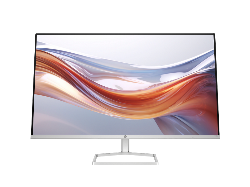 24C1 HP Series 5 31.5inch FHD Monitor JetBlack ScreenSH CoreSet Front WhiteBg