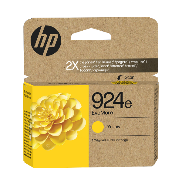HP 924e Yellow EMEA Ink Cartridge 4K0U9NE #LS2